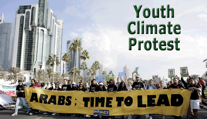 Youth Climate Protest Doha