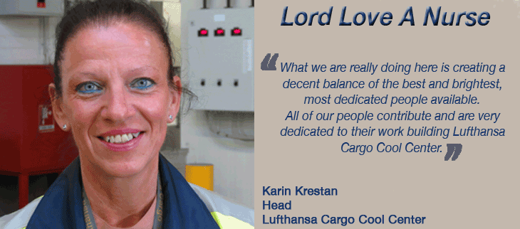 Karin Krestan Lufthansa Nurse Cargo Cool Center