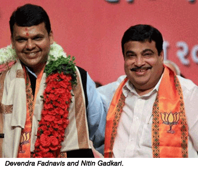 Devendra Fadnavis and Nitin Gadkari