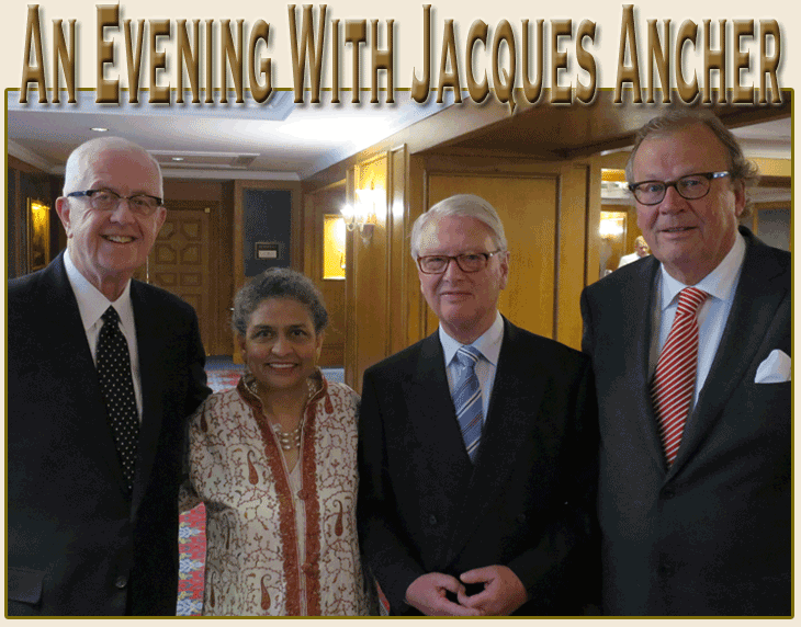 Geoffrey and Sabiha Arend, Jacques Ancher, Jan Meurer