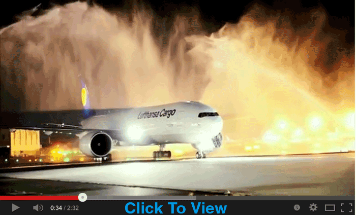 Lufthansa Cargo B777F JFK Arrival