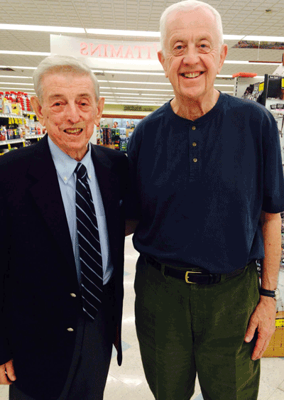 Lou Carnesecca and Geoffrey ARend