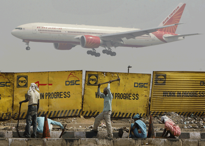 Air India Landing At Mumbai