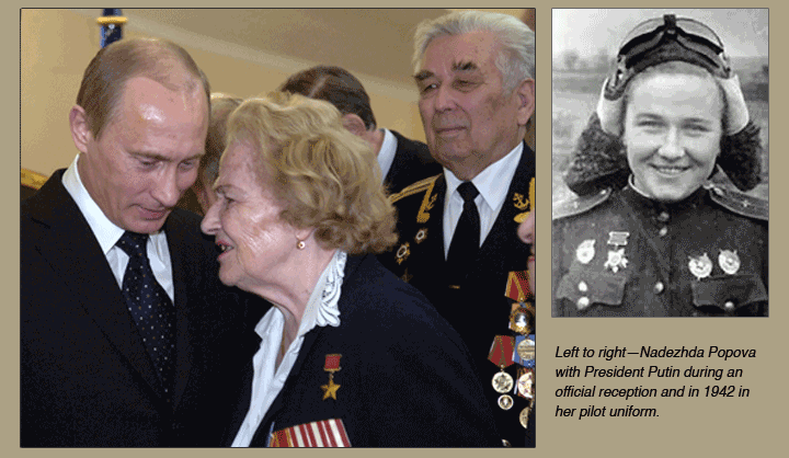 Nadezdha Popova and Putin