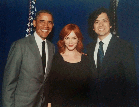 President Obama, Christina & Geoffrey