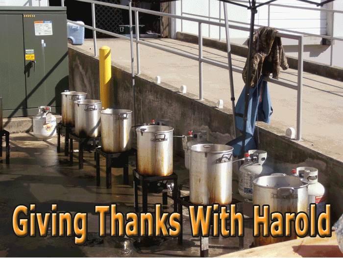 Giving thanks With Harold