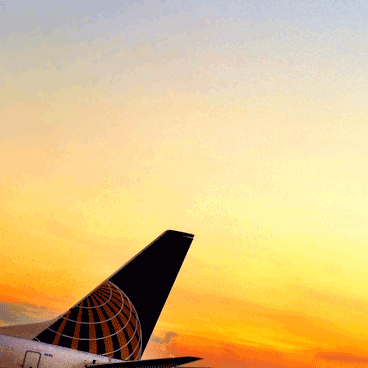 UAL Sunset Aircraft