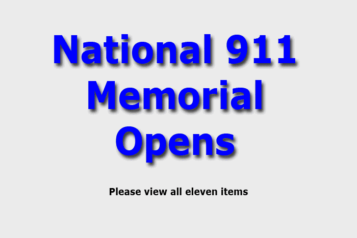 National 911 Memorial Opens