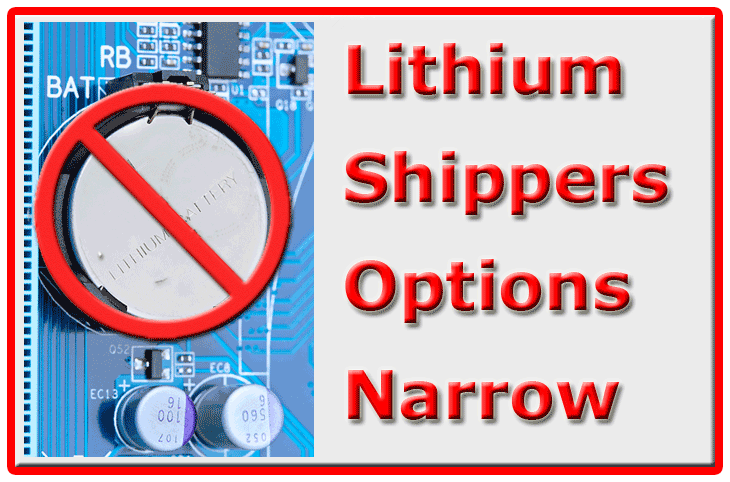 Lithium Shippers Options Narrow