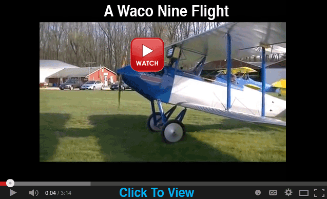 Waco Nine flight