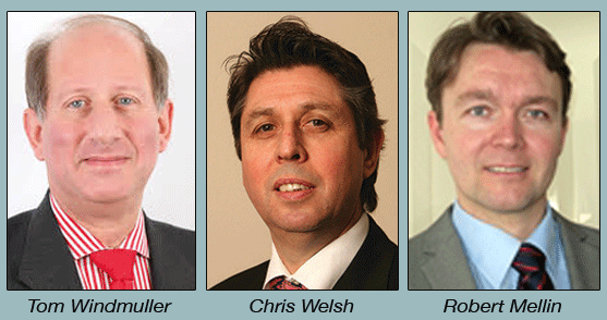 Tom Windmuller, Chris Welsh and Robert Mellin