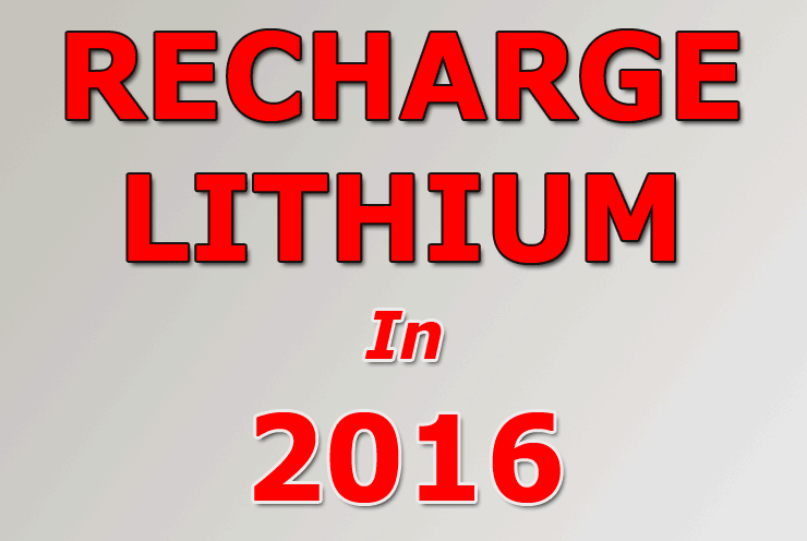 Recharge Lithium In 2016