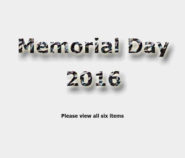 Memorial Day 2016