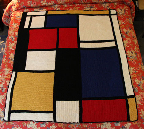 Flossie's Mondrian blanket
