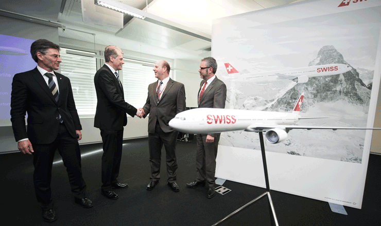 Swiss Boeing 777 Deal Signing