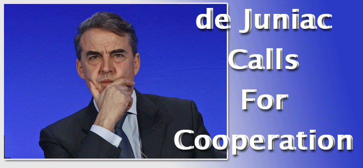 de Juniac Calls For Cooperation