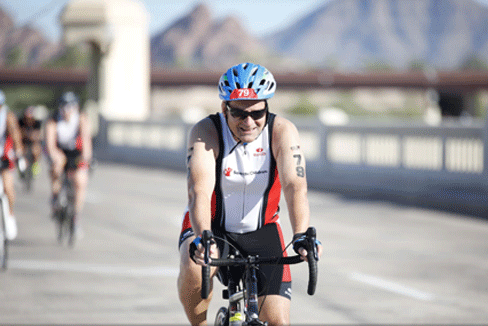 Jim Bellinder at Triathalon