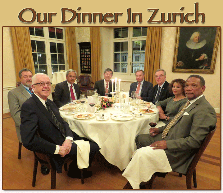 Dinner in Zurich