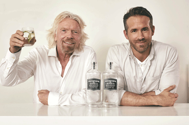 Richard Branson and Ryan Reynolds