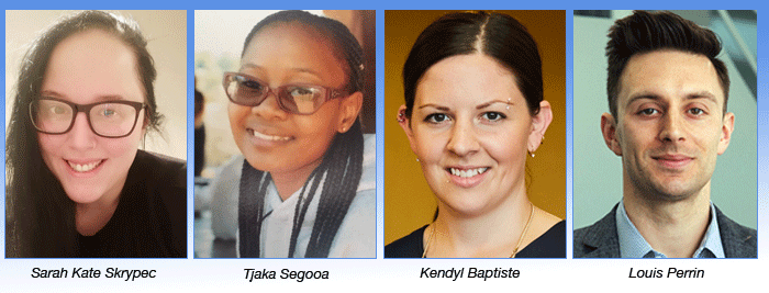 Sarah Skrypec, Tjaka Segooa, Kendyl Baptiste, Louis Perrin