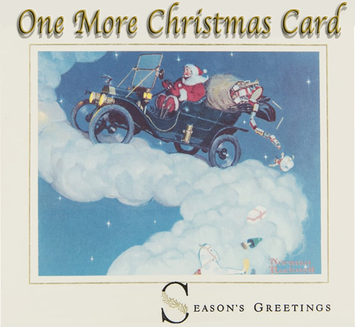 Norman Rockwell Ford Christmas Card