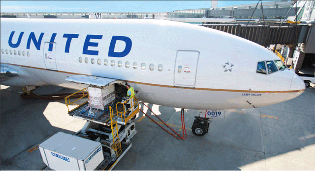 United Cargo Plane Loading