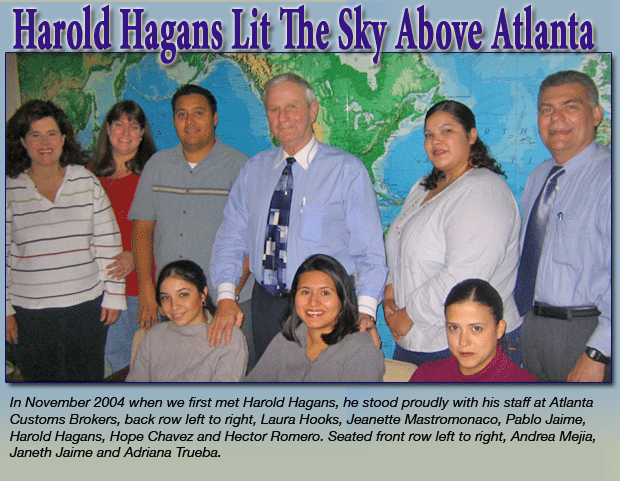 Harold Hagans with staff in 2004