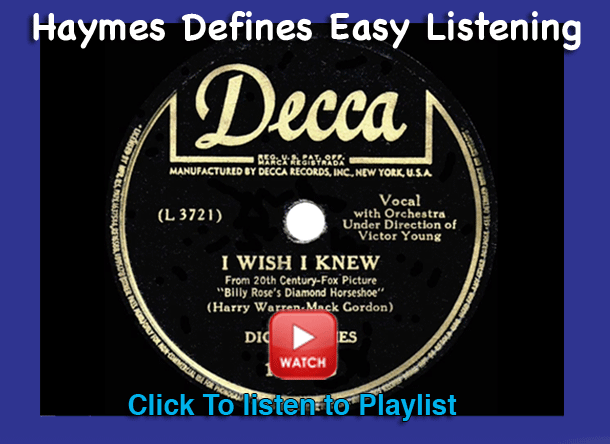 Dick Haymes Playlist
