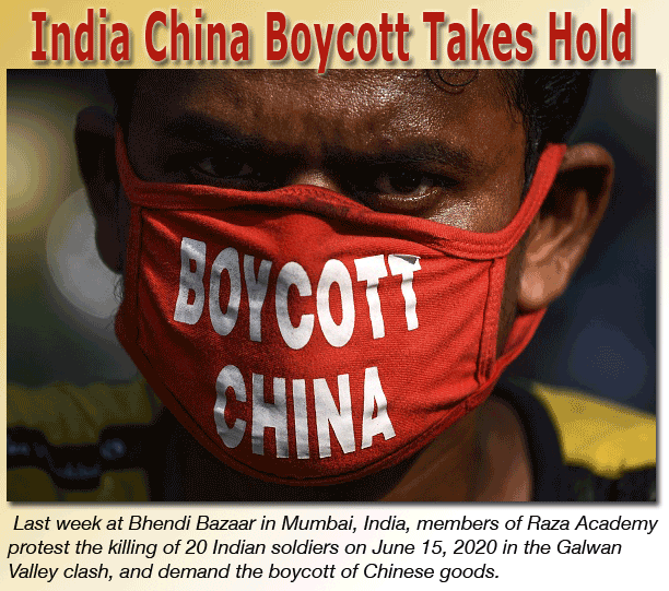 India Boycotts China Goods