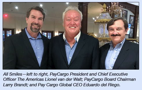 Lionel van der Walt, Larry Brandt and Eduardo del Riego