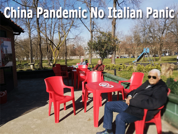 China Pandemic No Italian Panic