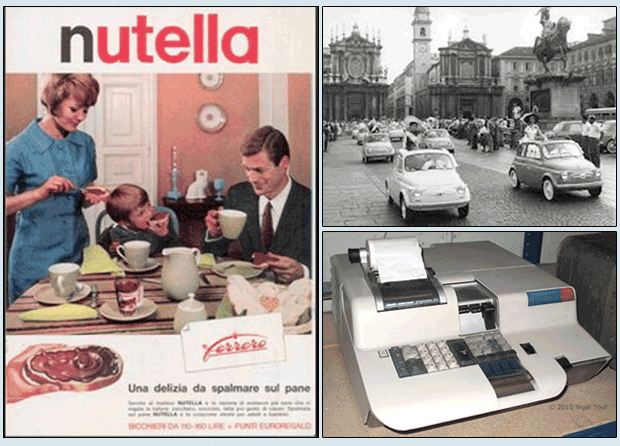 Nutella, FIAT and Olivetti