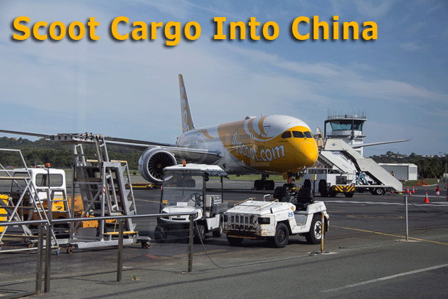 Scoot Cargo Into China
