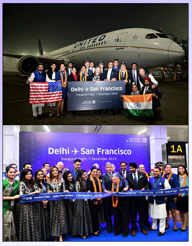 United Airlines Delhi-San Francisco