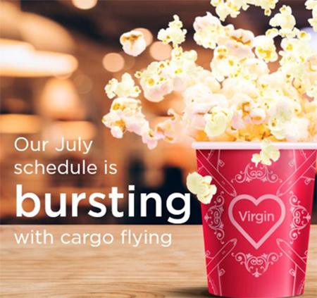 Virgin Cargo July Schedule