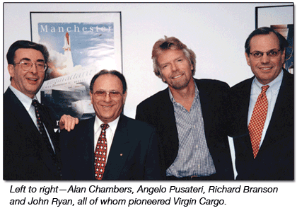 Alan Chambers, Angelo Pusateri, Richard Branson and John Ryan