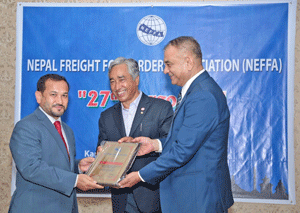 QR Cargo Tap Shrestha, Prakash Karki and Manoj Adhikari