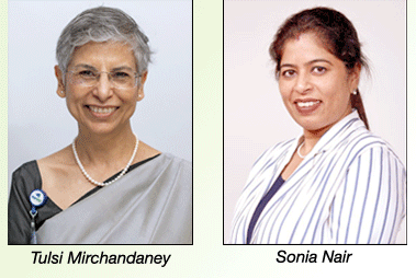 Tulsi Mirchandaney and Sonia Nair