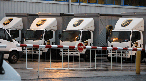 UPS Trucks, West London Depot