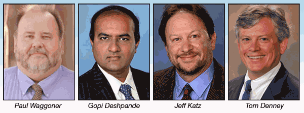 Paul Waggoner, Gopi Deshpande, Jeff Katz and Tom Denney