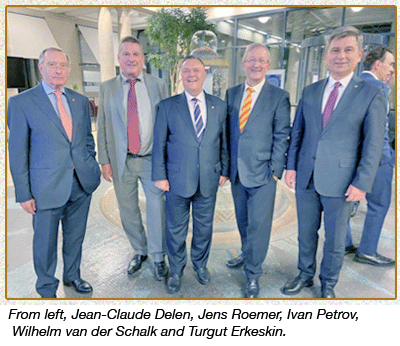 Jean-Claude Delen, Jens Roemer, Ivan Petrov, Wilhelm van der Schalk and Turgut Erkeskin