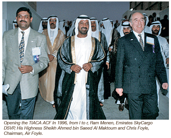 Ram Menen, HHSheikh Ahmed bin Saeed Al Maktoum and Christopher Foyle