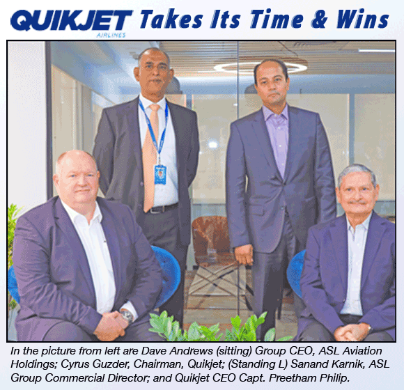 Dave Andrews, Cyrus Guzder, Sanand Karnik, CEO Capt. Preetham Philip