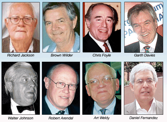 Richard Jackson, Brown Wilder, Chris Foyle, Garth Davies, Walter Johnson, Robert Arendal, Art Weldy, Daniel Fernandez