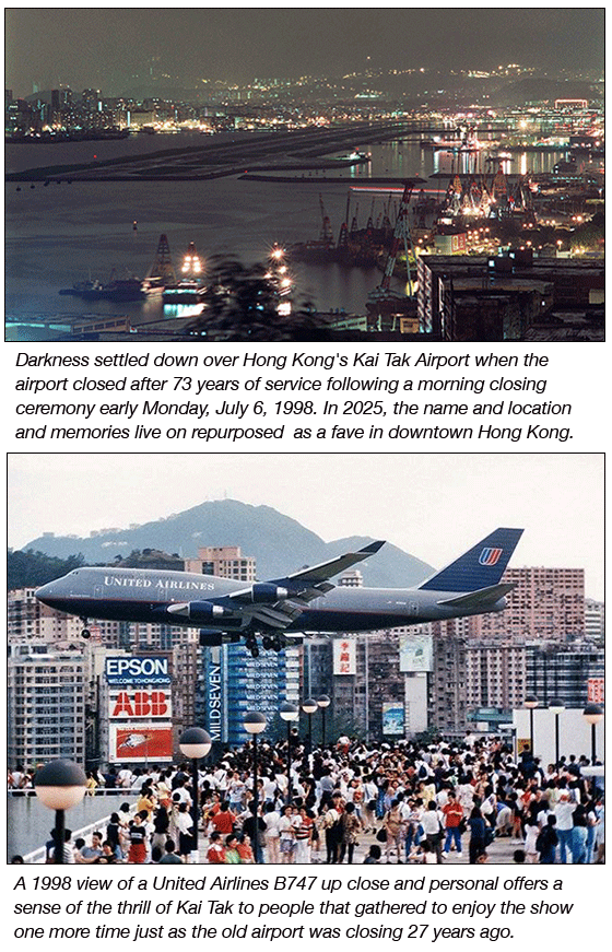 Kai Tak Airport United Airlines 