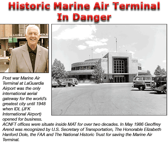 Geoffrey Arend, Marine Air Terminal
