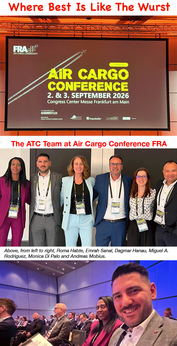 Air Cargo Conference Frankfurt, Dagmar Hanau, Monica Di Palo, Roma Habte, Michael Rodriguez, Emrah Sanal
