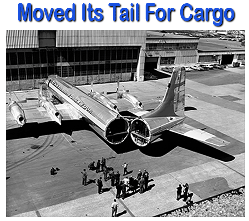 Canadair swing-tail freighter