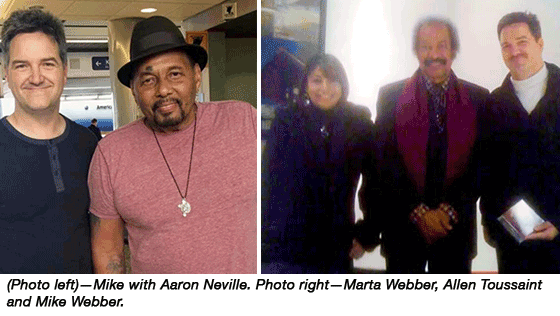 Michael Webber, Marta Webber, Allen Toussaint, Aaron Neville