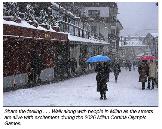 Milan Olympics Street Scene